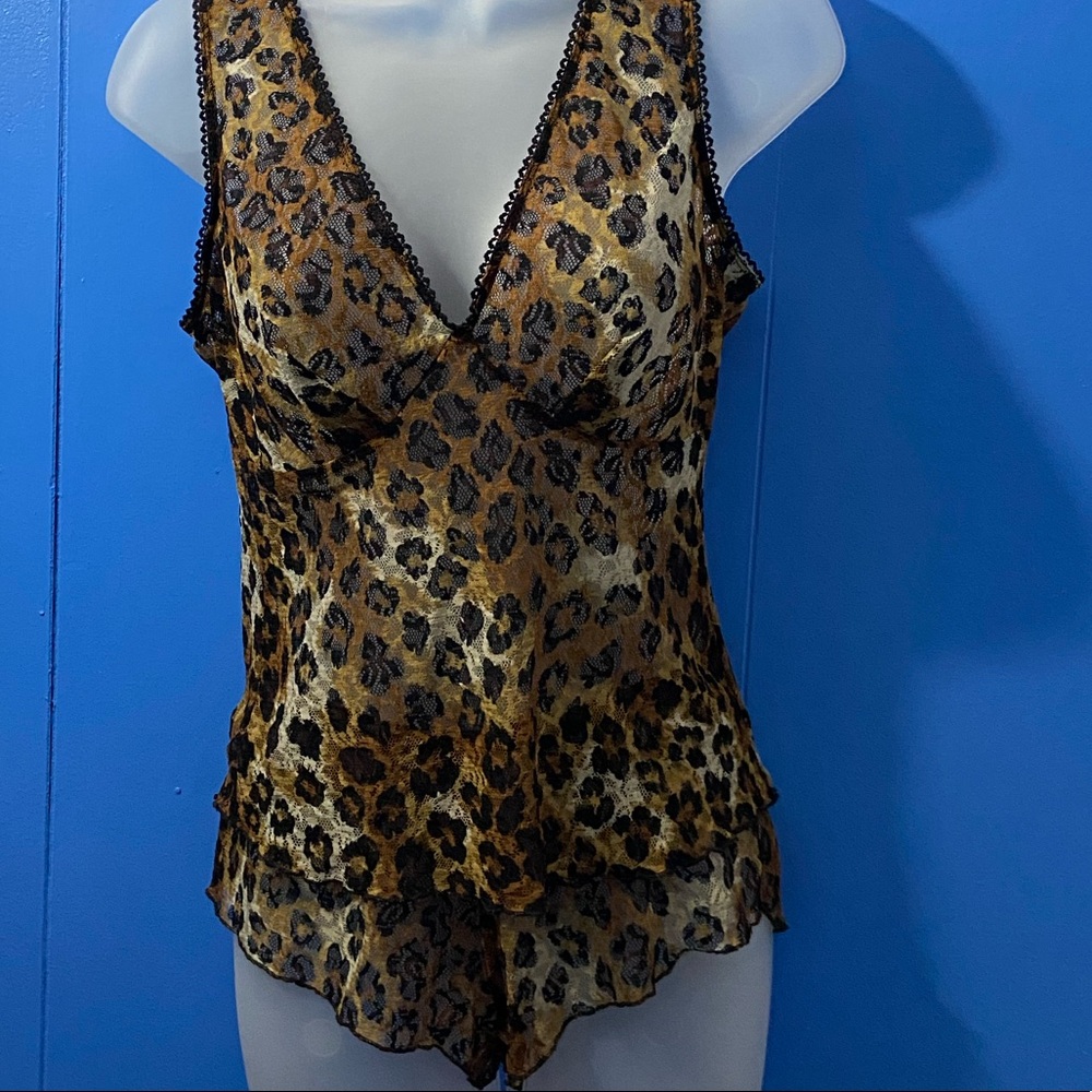 2Pc Animal Printed Sleepwear/Lingerie Tank Top With Matching Shorts. SP.